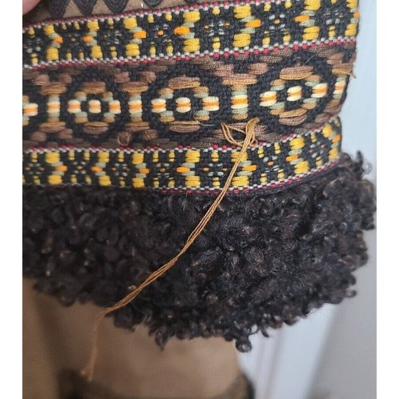 Vtg 70s Breier Of Amsterdam Women's Long Suede Jacket Brown Embroidered Sz Small - Picture 8 of 15